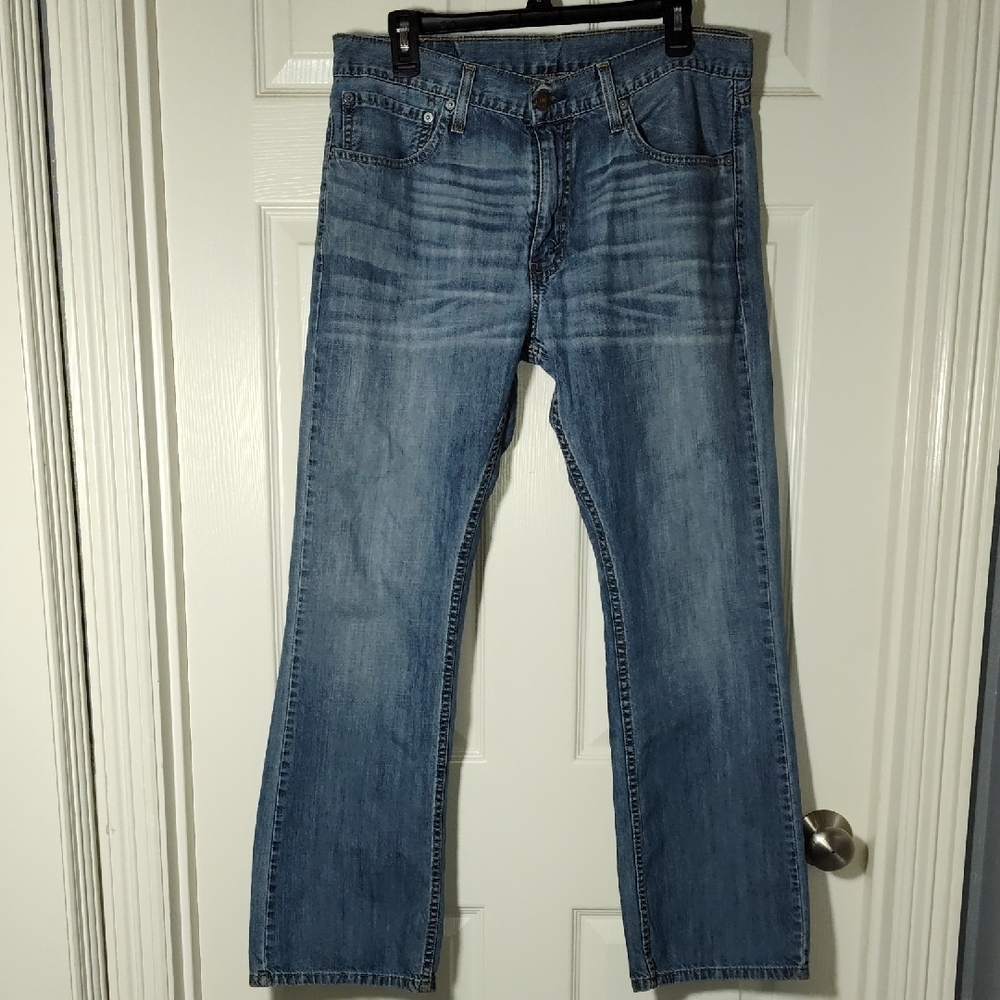 Men's Levi Strauss Blue Straight Jeans W34 L30